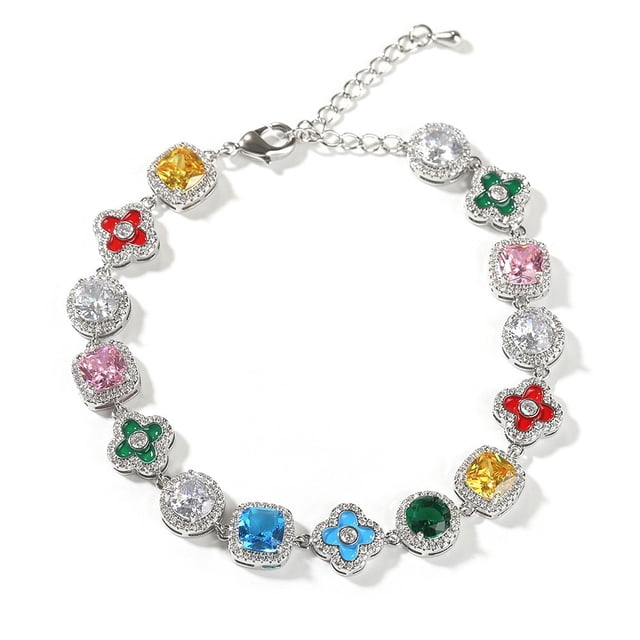 Pulsera de joyería con logo PAN S925 for mujer, pulseras con dijes, brazaletes de cuentas DIY, circonita cúbica 5A, regalos en capas de plata for ella