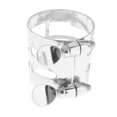 thumbnail image 1 of Ligadura de la boquilla Yuyangstore Saxofón Alto Plateado, 1 of 8
