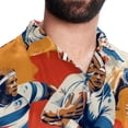 thumbnail image 5 of Football Men's Short Sleeve Shirts, Casual, Printed, Button Down Short, Summer Beach Shirts, Unisex, 5 of 6