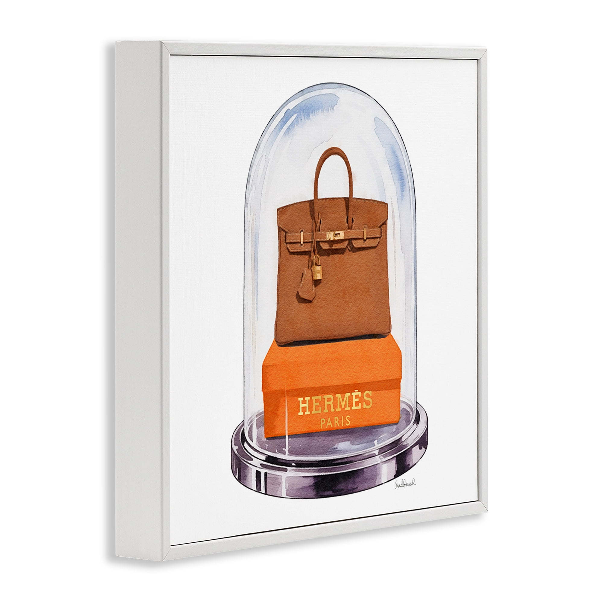 Stupell Industries Luxury Handbag Dome White Framed Giclee Art, design by Amanda Greenwood