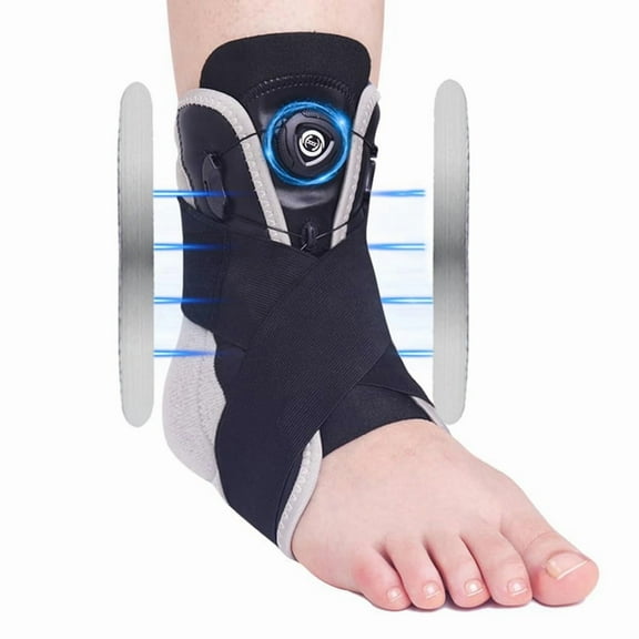 Ankle Brace Adjustable Knob Maximum Metal Support for Sprained Ankle,Tendonitis, Achilles