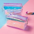 thumbnail image 1 of Bolsa de maquillaje BuyWeek holográfica organizador de cosméticos de viaje grande, 1 of 10
