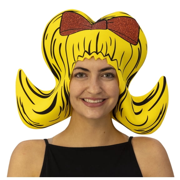 Rasta Imposta Adult Comic Bouffant Yellow Foam Wig