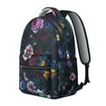 thumbnail image 2 of Vibrant Sunflower and Floral Design Backpack for Teens - Large Capacity College Backpack with Laptop Compartment - Water-Resistant School Bag with Organizer Pockets, 2 of 6