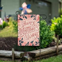 Mother's Day Flowers and Floral Garden Flag Double Sided Outdoor Banners for Courtyard Outdoor Lawn Farmhouse Holiday Decorations