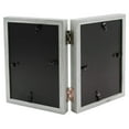 thumbnail image 4 of 2X Double Picture Frame 4X6in Grey Photo Frames Wooden Hinged Folding, 4 of 7