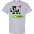 thumbnail image 3 of Inktastic Father's Day Best Pappy by Par with Flag and Golf Ball T-Shirt, 3 of 5