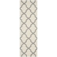 thumbnail image 2 of SAFAVIEH Cambridge Liam Geometric Wool Runner Rug, Ivory/Silver, 2'6" x 14', 2 of 6