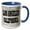 Blue/White, variant on 3drose, Los Angeles. California. Brick Wall., 15oz Mug