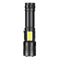 thumbnail image 1 of Linterna, Antorcha LED Ultra Potente 20000 lúmenes, Linterna Táctica con baterías recargables, Zoomable, con cable USB, 1 of 4