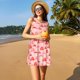 thumbnail image 3 of Easygdp Cute Mushroom1 para Vestido Transpirable de Mujer, Vestido Suelto de Manga Corta con Pliegues y Bolsillos para el Verano, 3 of 7