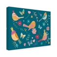 thumbnail image 2 of Farida Zaman 'Royal Birds I Blue' Canvas Art, 2 of 4
