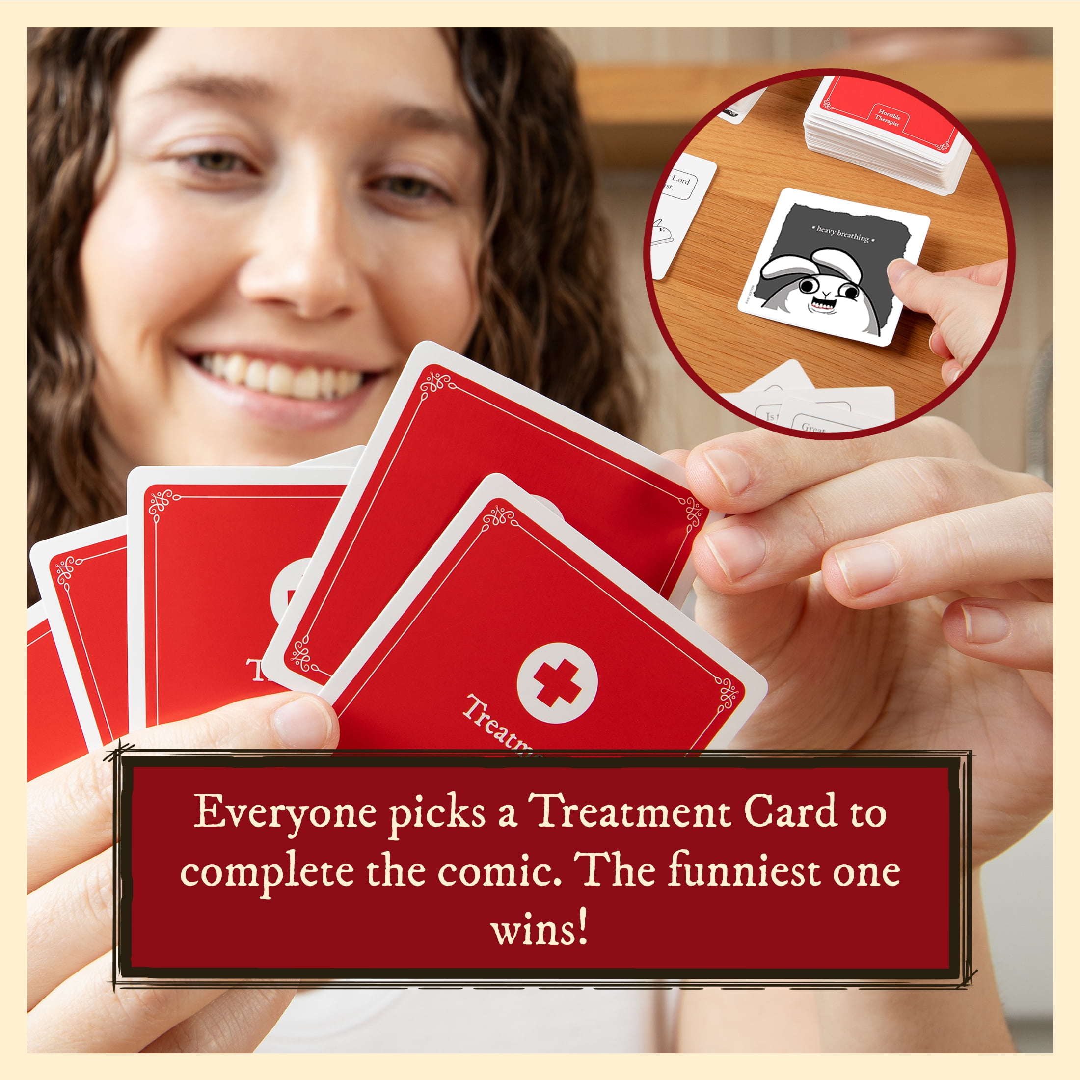 Horrible Therapist by Exploding Kittens: 3-8 Players - Ages 17+ - 15 Minutes to Play - Comic Building Card Game - Ideal for Party, Game Night