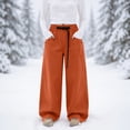 thumbnail image 2 of WTOBBY Women's Thick Cotton Ski Pants, Three-in-One Detachable Design for Winter Sports, Warm and Waterproof Trousers for Women, Versatile for Skiing and Cold Weather Wear,Orange S, 2 of 4