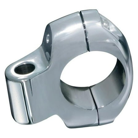 Kuryakyn 1468 Motorcycle Handlebar Accessory: Universal Mount Clamp for Motorcycles with 1-1/4" Diameter Bars (Accepts 5/16" Mounting Hardware), Chrome, Pack of 1