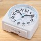 thumbnail image 5 of Pequeño reloj despertador silencioso con luz nocturna, funciona con pilas, reloj de escritorio for dormitorio y decoración del hogar, 5 of 5