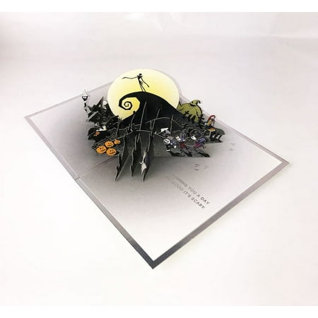 Signature Paper Wonder 3D Pop-Up Card (Disney Tim Burton's The Nightmare Before Christmas Happy Nightmares)