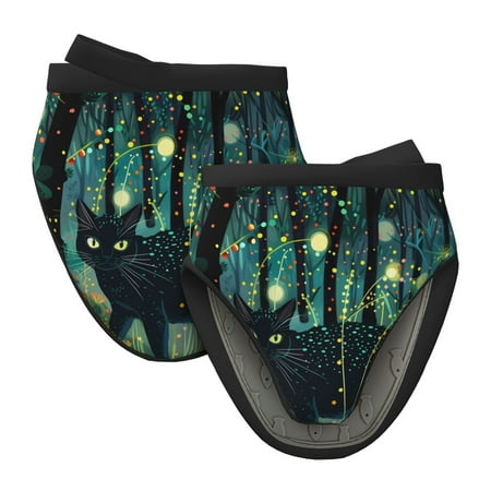 

Lukts Mystical Black Cat Fireflies for Silicone Oven Mitts Heat Resistant Silicone Potholders Mini Oven Mitts Oven Glove Kitchen Mittens Pinch Mitts Cooking Mitts