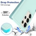 thumbnail image 4 of for Samsung Galaxy S25 Ultra Case,Heavy Duty Drop Protection Edge Raised Rugged Shockproof/Drop Proof/Dust Proof Military Protective Tough Durable Cell Phone Cover for Men Women,Mint, 4 of 5