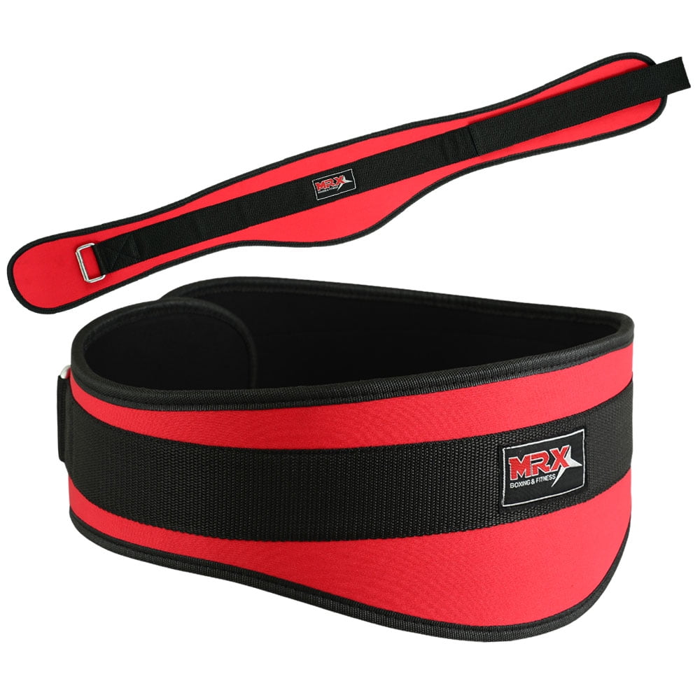 4Fit™ Weight Lifting Belt Gym Workout Power Lifting Back Support Red XL 