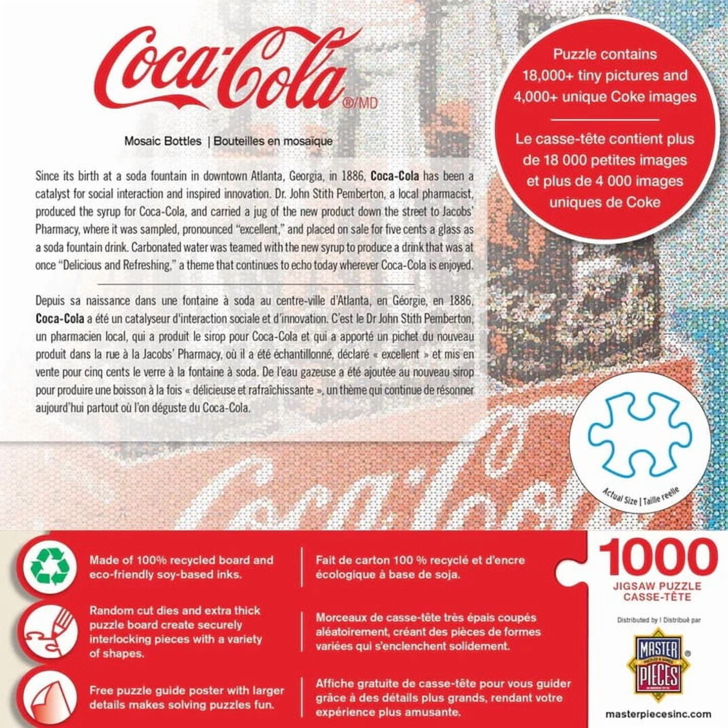Masterpieces Puzzle Company Coca-Cola - Photomosaic Bottles 1000 Piece Jigsaw Puzzle