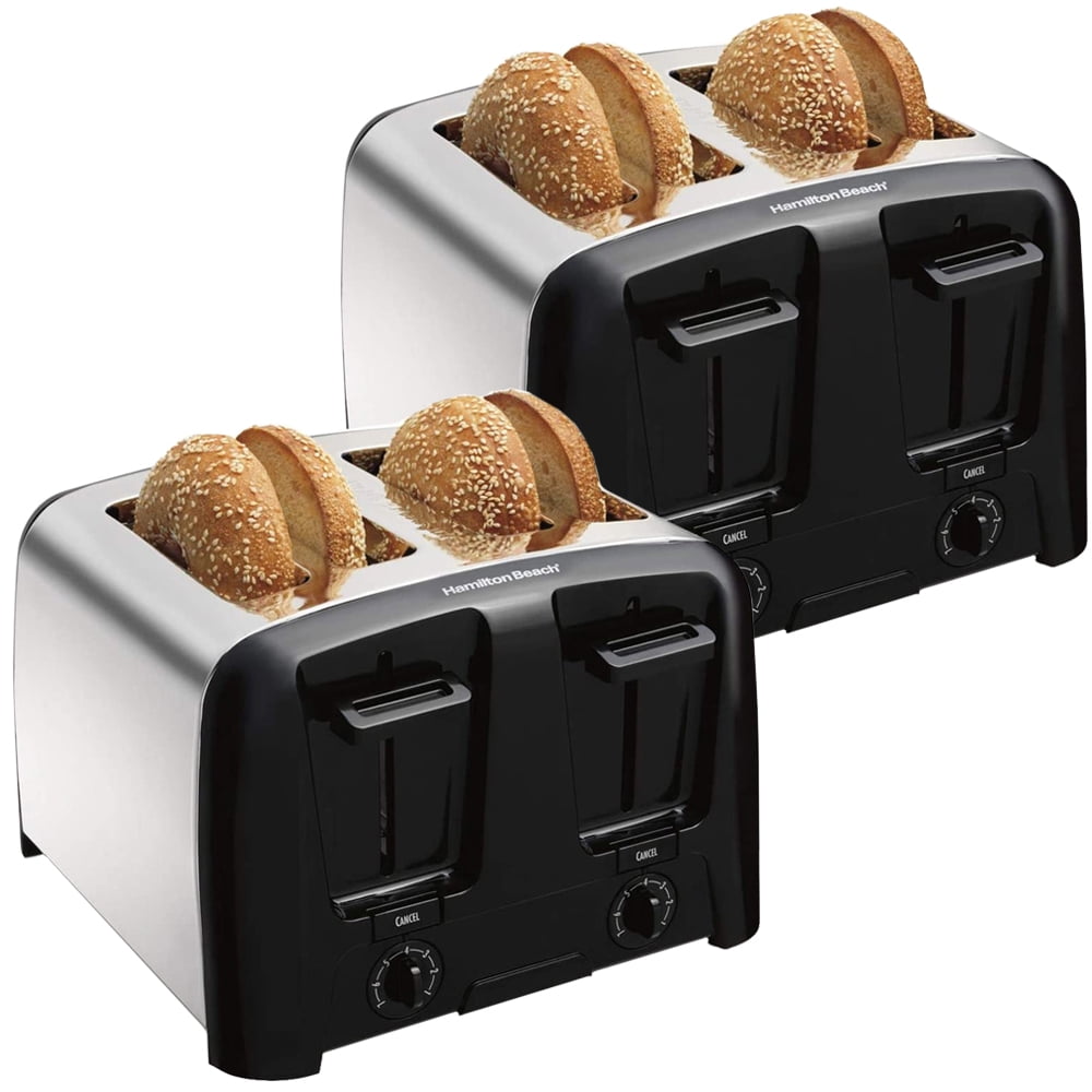 Hamilton Beach 24614Z 4 Slice Toaster, ExtraWide Slots, Crumb Tray