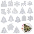 thumbnail image 2 of Molde de silicona colgante DIY, etiquetas colgantes de árbol de Navidad, molde de resina epoxi, artesanía de resina, fabricación de joyas, decoración del hogar, 2 of 4