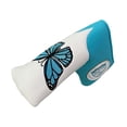 thumbnail image 2 of Cubierta de cabeza de putter de golf Cola EstiloA PU cuero bordado Blanco, 2 of 8