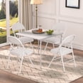 thumbnail image 2 of VECELO Folding Square Table, Portable Card and Game Activity Table for Indoor or Outdoor, Gray, 2 of 8