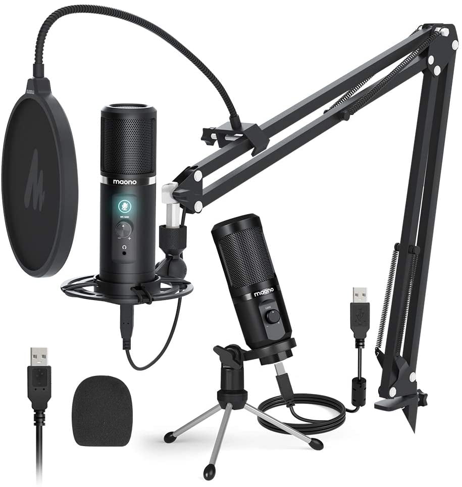 Professional Condenser Sound Recording Microphone Mic For PC Laptop Skype Game 