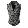 thumbnail image 2 of Gotinc Mens Victorian Suit Vest Steampunk Gothic Waistcoat, Men's Casual Vest Halloween Stage Performance Costume, 2 of 7