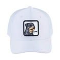 thumbnail image 2 of Unisex V2 Embroidered The Dog, 6-Panel Baseball Cap, White/White, Adjustable Fit, 2 of 3