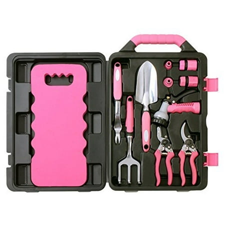 Apollo Precision Tools DT3711P 11 Piece Garden Tool Kit, Pink, Donation Made to Breast Cancer Research by Apollo
