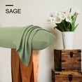 thumbnail image 6 of PiccoCasa Microfiber Pillowcases Pair with Zipper Closure Non-Standard Sage, 6 of 7