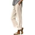 thumbnail image 1 of Pantalones casuales de pierna recta para mujer: cómodos pantalones para el día a día, las vacaciones y el senderismo, 1 of 8