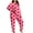 Pink, variant on Tnhcen Women’s Plus Size Cozy Printed Pajamas Set Long Sleeve Button-Up Top Elastic Waist Pants Trendy Loungewear Set XL-5XL