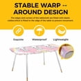 thumbnail image 4 of Elephants Table Cloths for 8 Foot Rectangle Tables, Cute Rainbow Clouds Pink Purple Patio Waterproof Elastic Fitted Tablecloths, Washable Rectangular Table Cover for Camping, 4 of 8