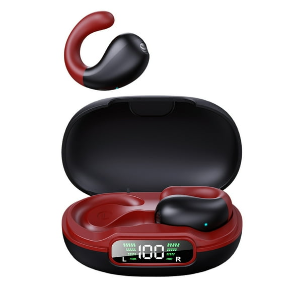 Bluetooths Earbuds, 3D HiFi Stereo Over Ear Headphones with Charging Case, Touch Control Wirelessly Earphones Noise Reduction for Workout Running Gym