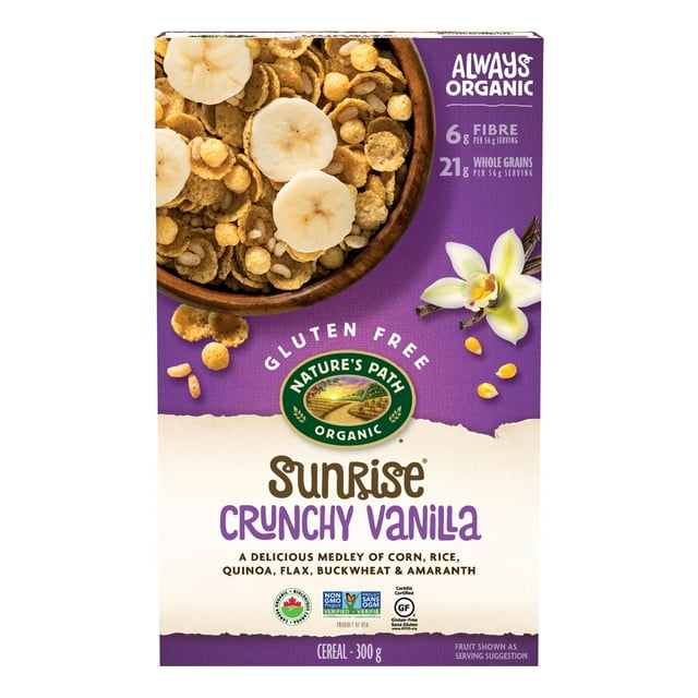 Nature's Path - Céréales croquantes à la vanille sans gluten et biologique