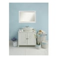 thumbnail image 2 of Amanti Art Beveled Wood Bathroom Wall Mirror - Blanco White Frame - Outer Size: 39 x 27 in, 2 of 4
