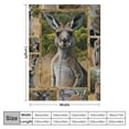 thumbnail image 4 of ONETECH Kangaroo Blanket for Women Men, Kangaroo Gifts for Kangaroo Lover, Soft Fuzzy Kangaroo Throw Blanket Kangaroo Decor Plush Gift for Birthday Christmas, 4 of 6