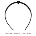 thumbnail image 2 of Diadema con inserción de sombrero de graduación diademas con dientes antideslizantes de ABS para asegurar la gorra, 2 of 5