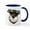 White/Navy Inside, variant on CafePress - Mini_Schnauzer_Face001 Mugs - 11 oz Ceramic Mug - Novelty Coffee Tea Cup