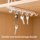 thumbnail image 5 of Bearachild Estante de almacenamiento Gancho para colgar Soporte de pared Multipropósito Tamaño compacto Conveniencia Montaje en cocina Soporte Almacenamiento y organización del hogar, 5 of 6