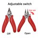 thumbnail image 5 of Alicates diagonales Cable de alambre Nipper pequeño Flush Snips Crimpadora con resorte Mango de plástico DIY Artesanía Herramienta de mano portátil Inevent TO000946-01, 5 of 7