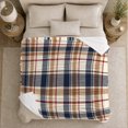 thumbnail image 5 of Autumn Tartan Plaid, Festive autumn celebration Scene, Warm Flannel Blanket for Living Room and Reading Nook with Detailed Artwork, Art Lovers autumn celebration Gift, Festive Home Decor, 5 of 9
