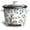 Floral Blue/Green, variant on COOK WITH COLOR 6-Cup Rice Cooker 300-Watt Cooking Pot Kitchen Appliance, Black