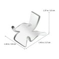 thumbnail image 5 of Pads de 20 PC Pantalla acrílica Pequeños soportes de pantalla de roca transparente Soportes de pantallas de cristal Portes de caballete Triángulo para colecciones, 5 of 5