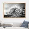 thumbnail image 2 of wall26 Floating Framed Canvas Wall Art for Living Room, Bedroom Black and White Water Canvas Prints for Home Decoration Ready to Hang - 24x36 inches, 2 of 5