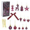 thumbnail image 2 of NWOKYZGH Christmas Decoration Glossy Ball Plastic Ball Pendant 45 Pieces Set, 2 of 7